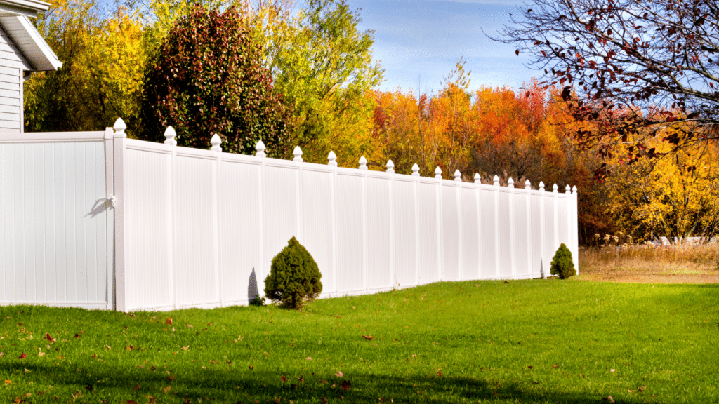 Vinyl Fence Installation Fall Project Laps Custom Fence & Backyards SC